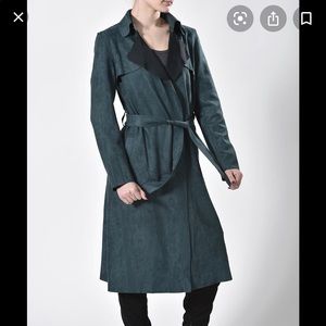 Jane plus one Green Faux suede coat